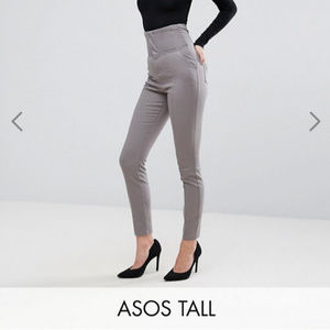 NWT ASOS TALL corset high rise waist pants